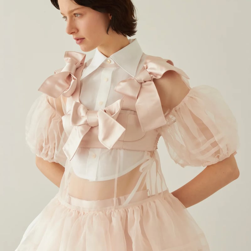 Satin Ribbon Bustier Kanako Tamura