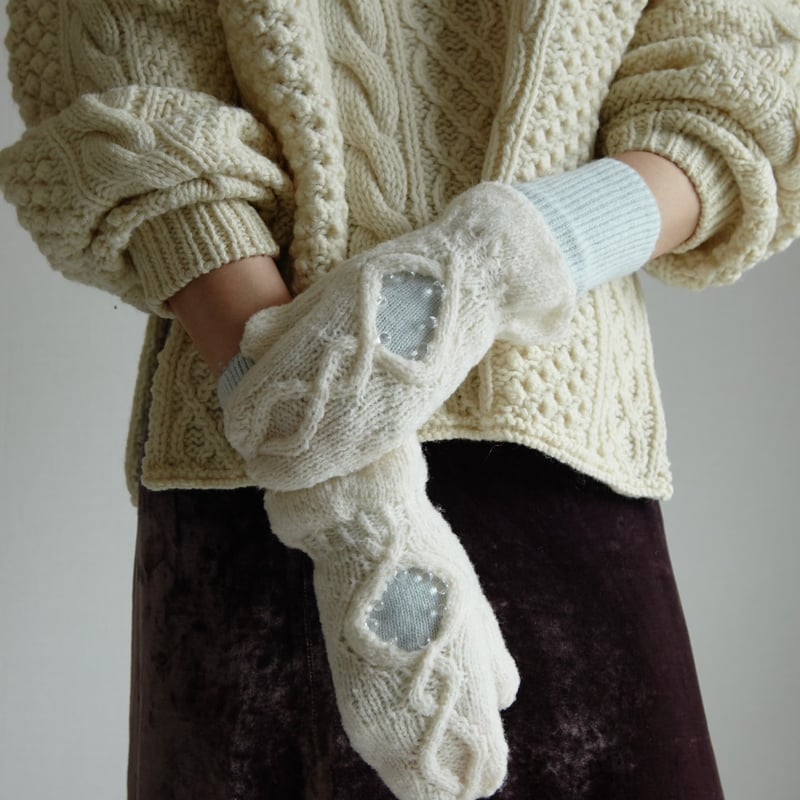 Renran 】Sheep clouds mitten (ミトン) | 木宮商店 -蔵前-