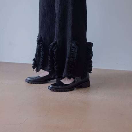 【 PoI 】 frill wide pants