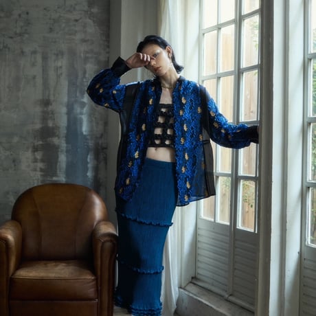 【 kwotias 】 cut jacquard shirt (シャツ)