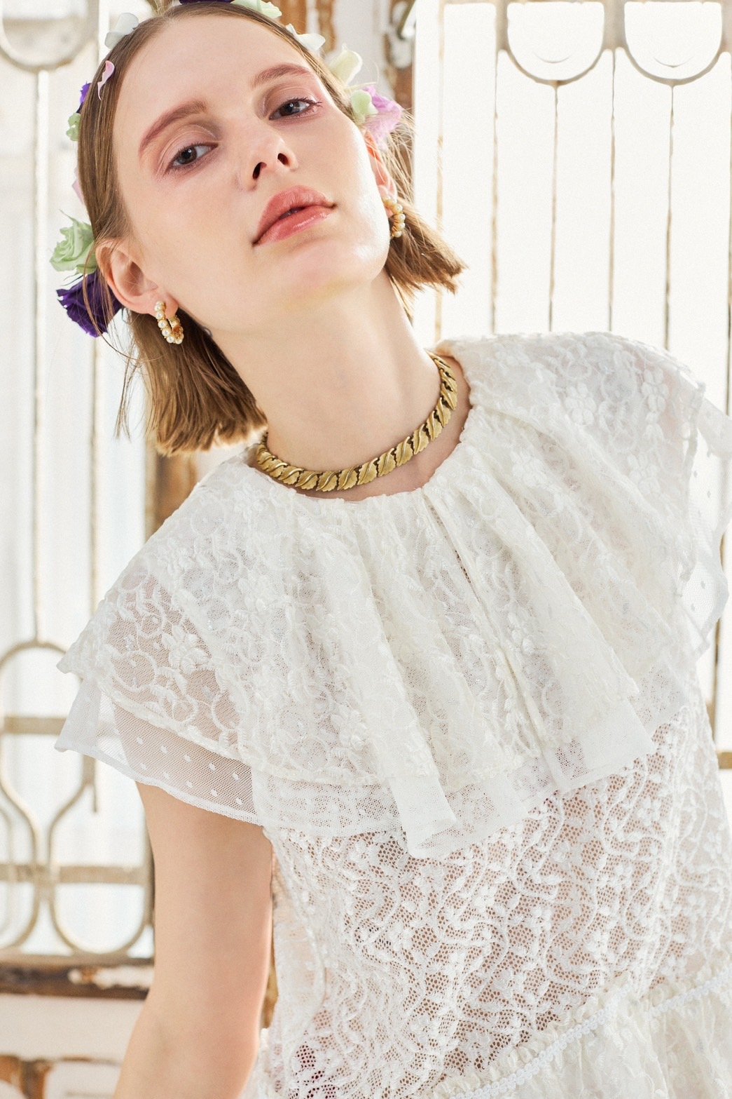girlish HOSHIKUZU BLOUSE 星くずブラウス kwotias 予約】Zephyr blouse (ブラウス) -2026年4月上旬発送