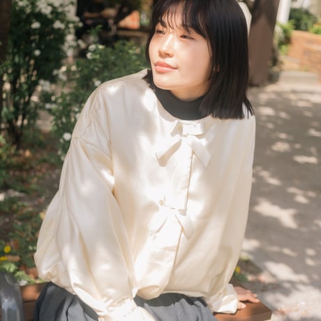 【 overlace 予約 】satin padded jacket -2026年10月発送予定-