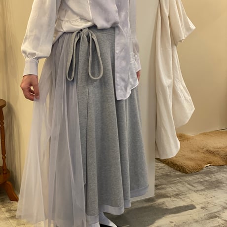 【 MIKI IMAMURA 予約】SWEAT RIBBON SKIRT (スカート) -2026年10月発送予定-