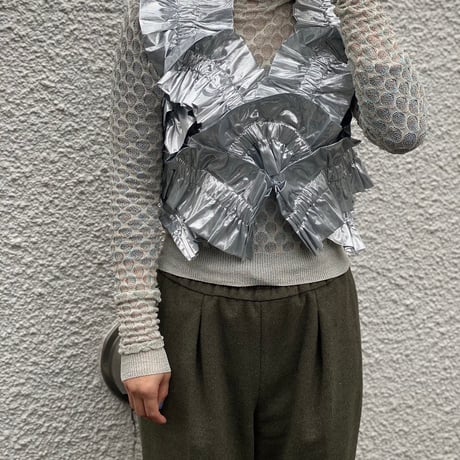 【 HOUGA 】kiki frill vest