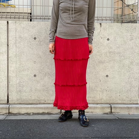 【 kwotias 予約】YABANE pleats skirt (プリーツスカート)  -2026年8月発送予定-