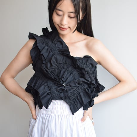【 HOUGA 】kiki frill vest