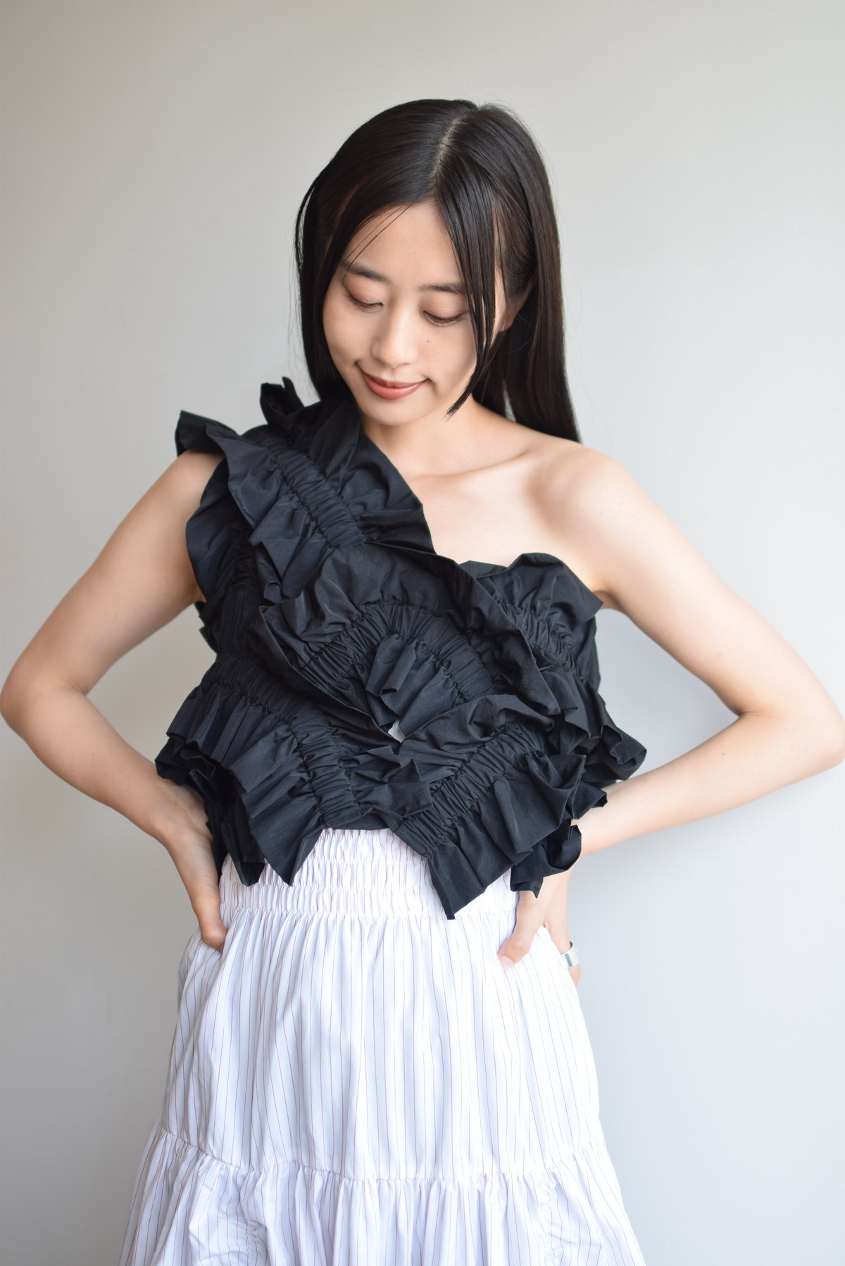 HOUGA 】kiki frill vest (ベスト) | 木宮商店 -蔵前- HOUGA 】kiki frill vest (ベスト) | 木宮商店 -蔵前-