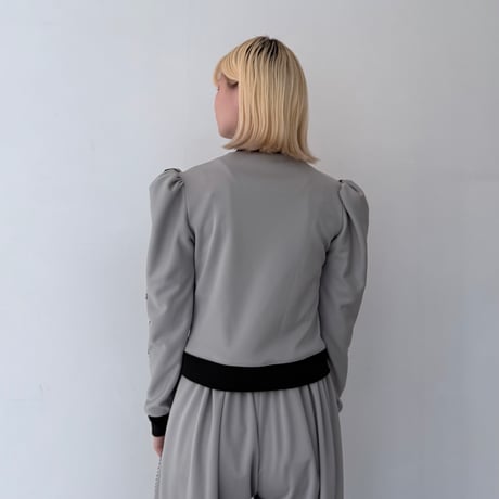 【 overlace 】 gigot sleeves track jacket