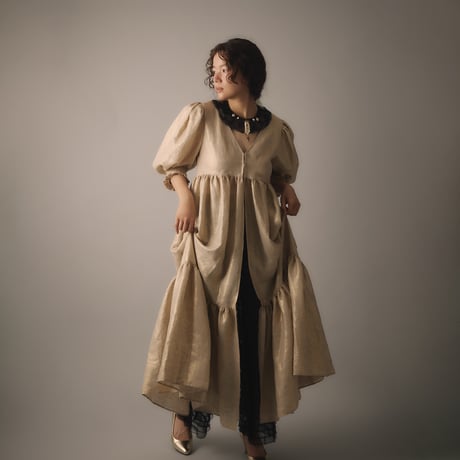 【 natsumi osawa 予約 】 twinkle linen dress -2026年8月～9月発送予定-