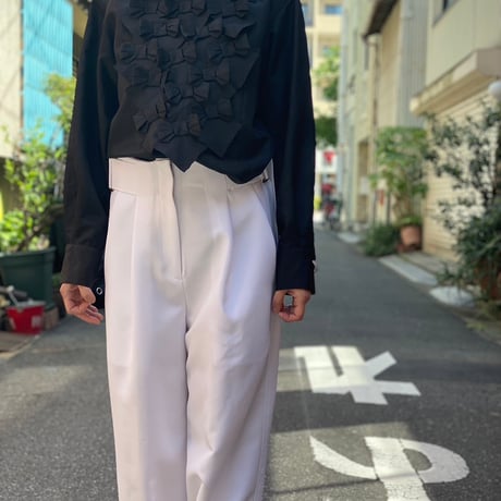 【 CHIHARUEGAMI 予約 】 RIBBON SHIRT -2027年3月発送予定-