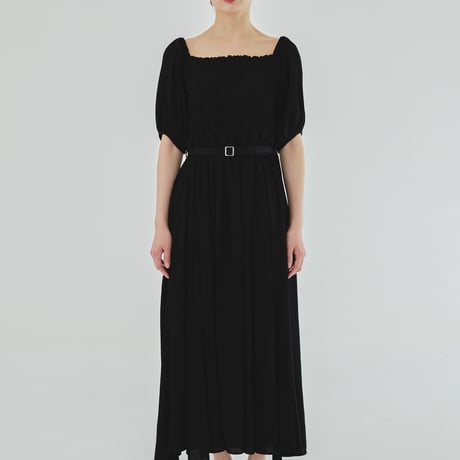 【 SUBLIMATIO 予約 】YORYU SATIN SHIRRING DRESS (ワンピース) -2026年6月発送予定-