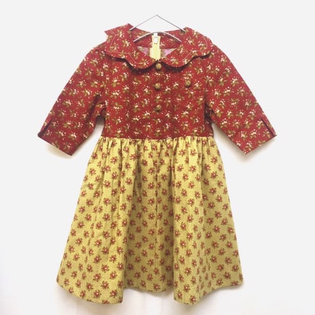 【 melenani 】Vintage US Cotton Bicolar Dress