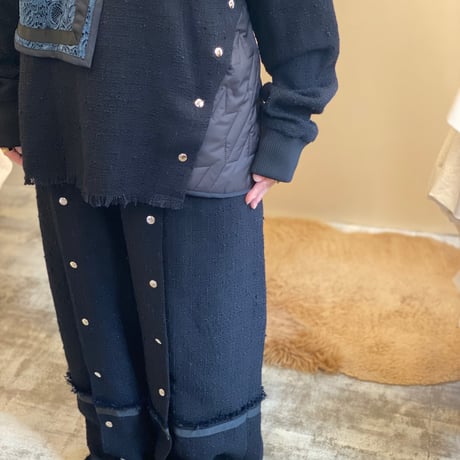 【 NATSUMI OKUMURA 予約 】 ドットスリット Pants -2026年9月発送予定-