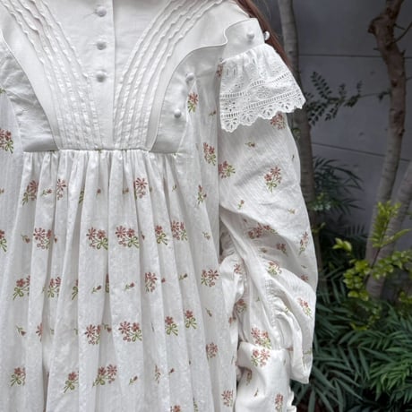 【 overlace 】 bouquet embroidery recollection dress (ワンピース)