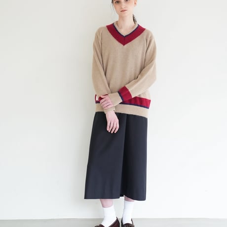 【 daichïogata 予約 】 ALPACA TILDEN KNIT -BEIGE- -2026年10月発送予定-