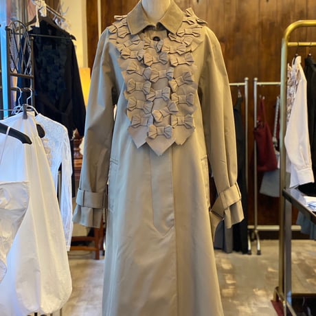 【 CHIHARUEGAMI 予約 】RIBBON COAT (コート)  -2026年8月発送予定-