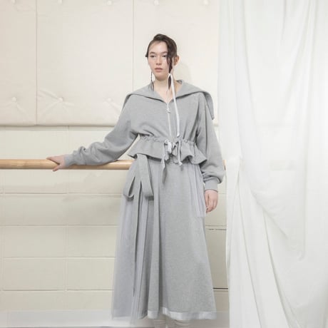 【 MIKI IMAMURA 予約】SWEAT RIBBON SKIRT (スカート) -2026年10月発送予定-