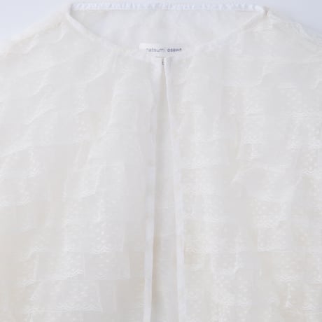 【 natsumi osawa 予約 】 tiered lace bolero -2026年8月～9月発送予定-