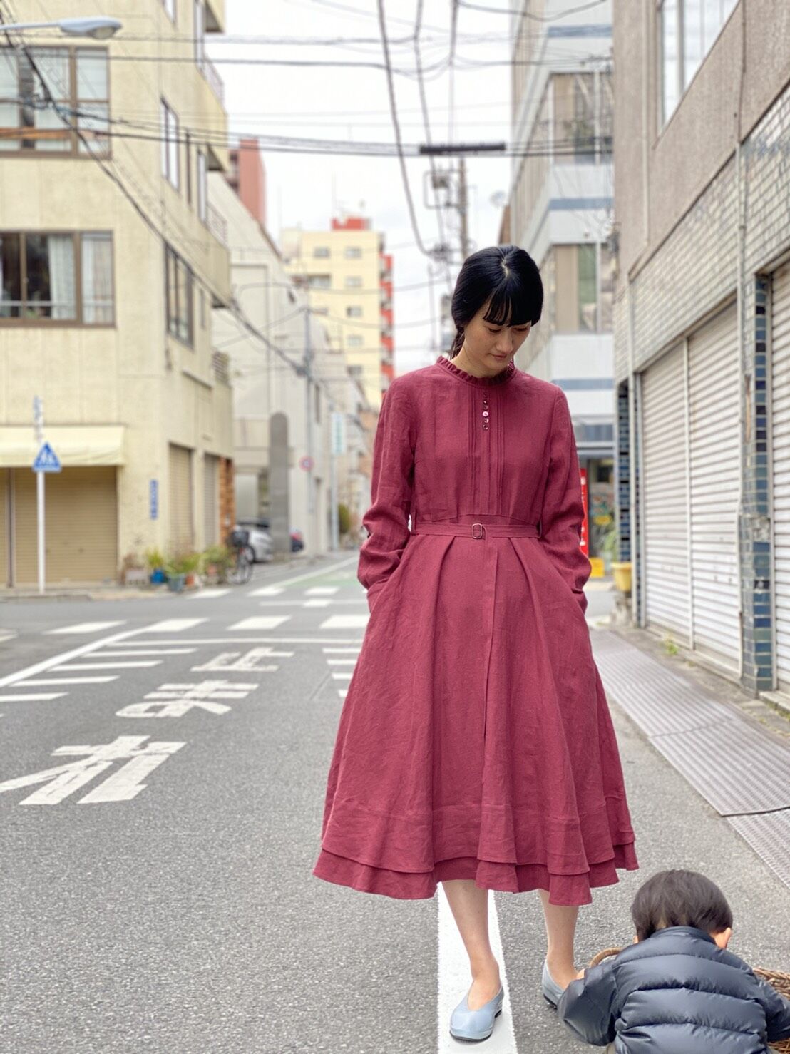 【 Ruimeme 】frill collar dress