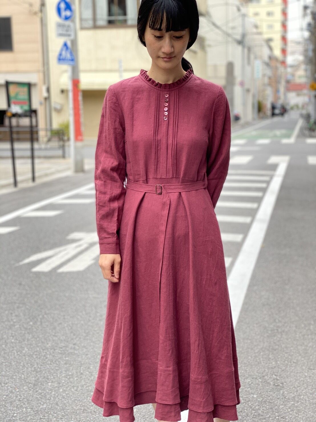 【 Ruimeme 】frill collar dress