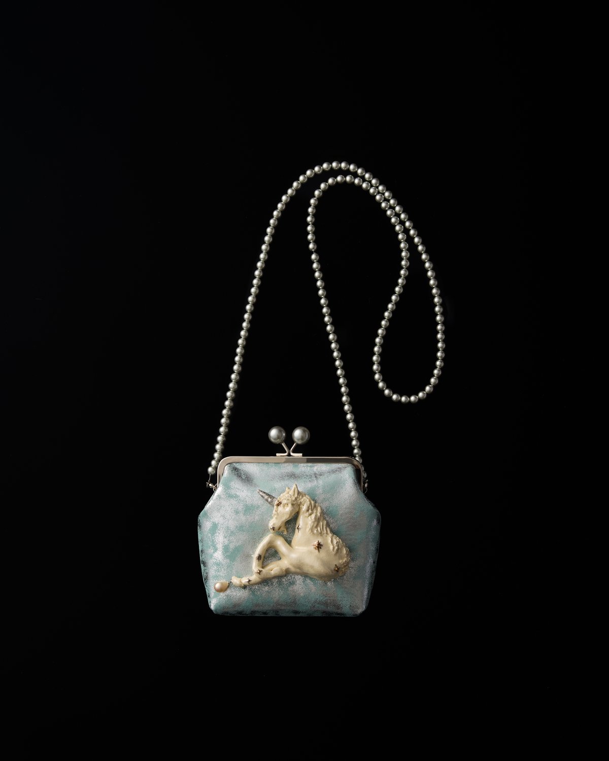 ヴィンテージ　人魚　壁掛け　①玉持ち　未使用 natsumi osawa 】 twinkle kiss-lock purse（small