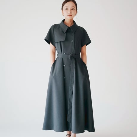 【 Ruimeme 予約 】Trench flare dress (ワンピース) -2026年3月～5月発送予定-