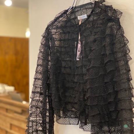 【 natsumi osawa 予約 】 tiered lace bolero -2026年8月～9月発送予定-