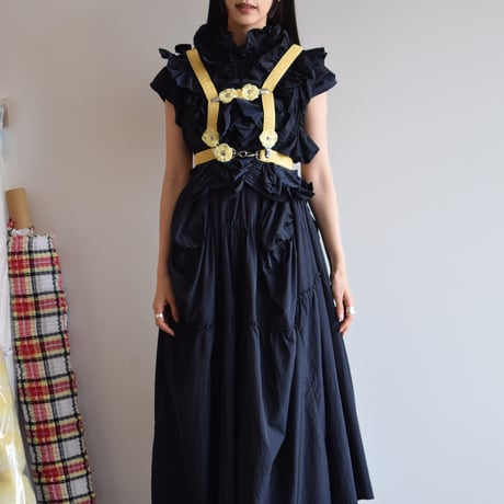 【 HOUGA 】kiki frill vest