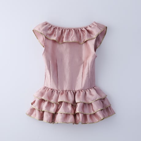 【 natsumi osawa 予約 】 vintage satin frill mini dress -2026年8月～9月発送予定-