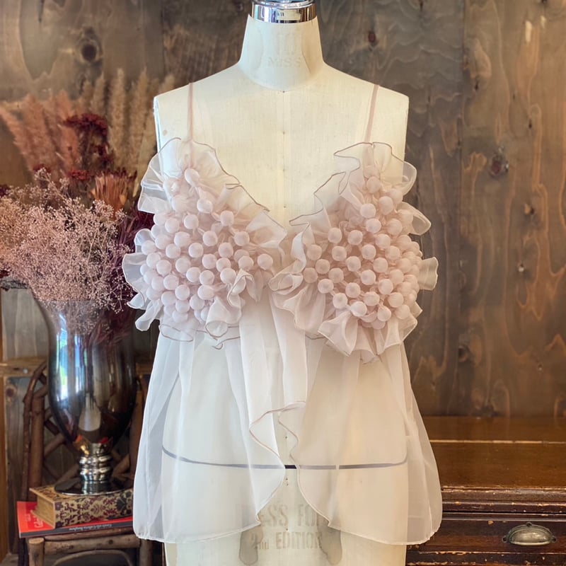【最終価格】natsumi osawa ナツミオオサワ キャミソール natsumi osawa 】bubble shape camisole -dot- (キ