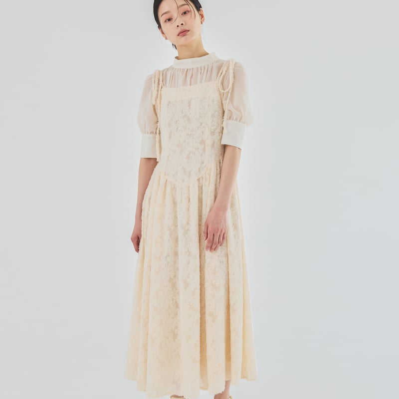 SUBLIMATIO 予約 】HANA JACQUARD DRESS (キャミソールワンピ