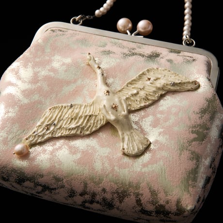 【 natsumi osawa 】 twinkle kiss-lock purse（big）-pink-