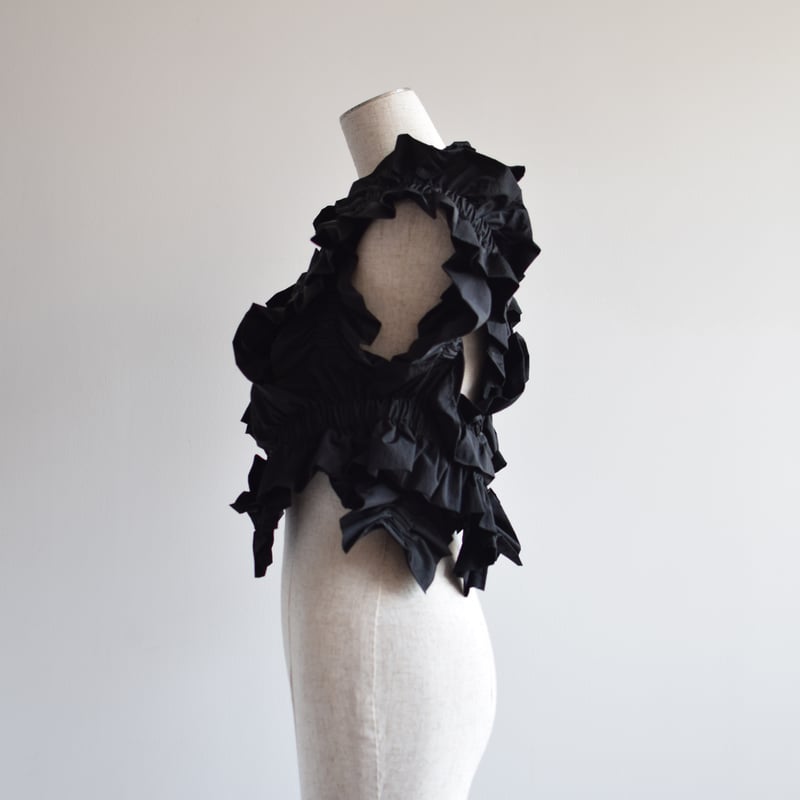 HOUGA 】kiki frill vest (ベスト) | 木宮商店 -蔵前- HOUGA 】kiki frill vest (ベスト) | 木宮商店 -蔵前-