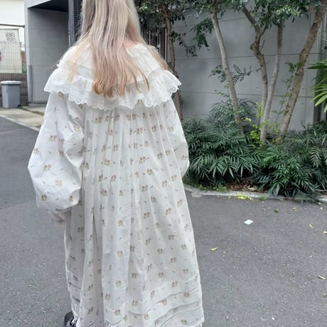 【 overlace 】 bouquet embroidery recollection dress (ワンピース)