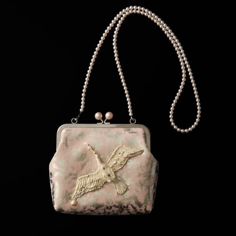 【 natsumi osawa 】 twinkle kiss-lock purse（big）-pink-