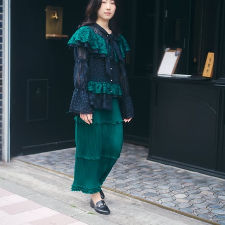 【 kwotias 予約】velled bloom blouse (ブラウス) -2026年8月発送予定-