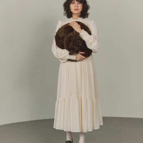 【 SUBLIMATIO 予約 】CHIFFON LAYER DRESS (ワンピース) -2026年8月下旬発送予定-