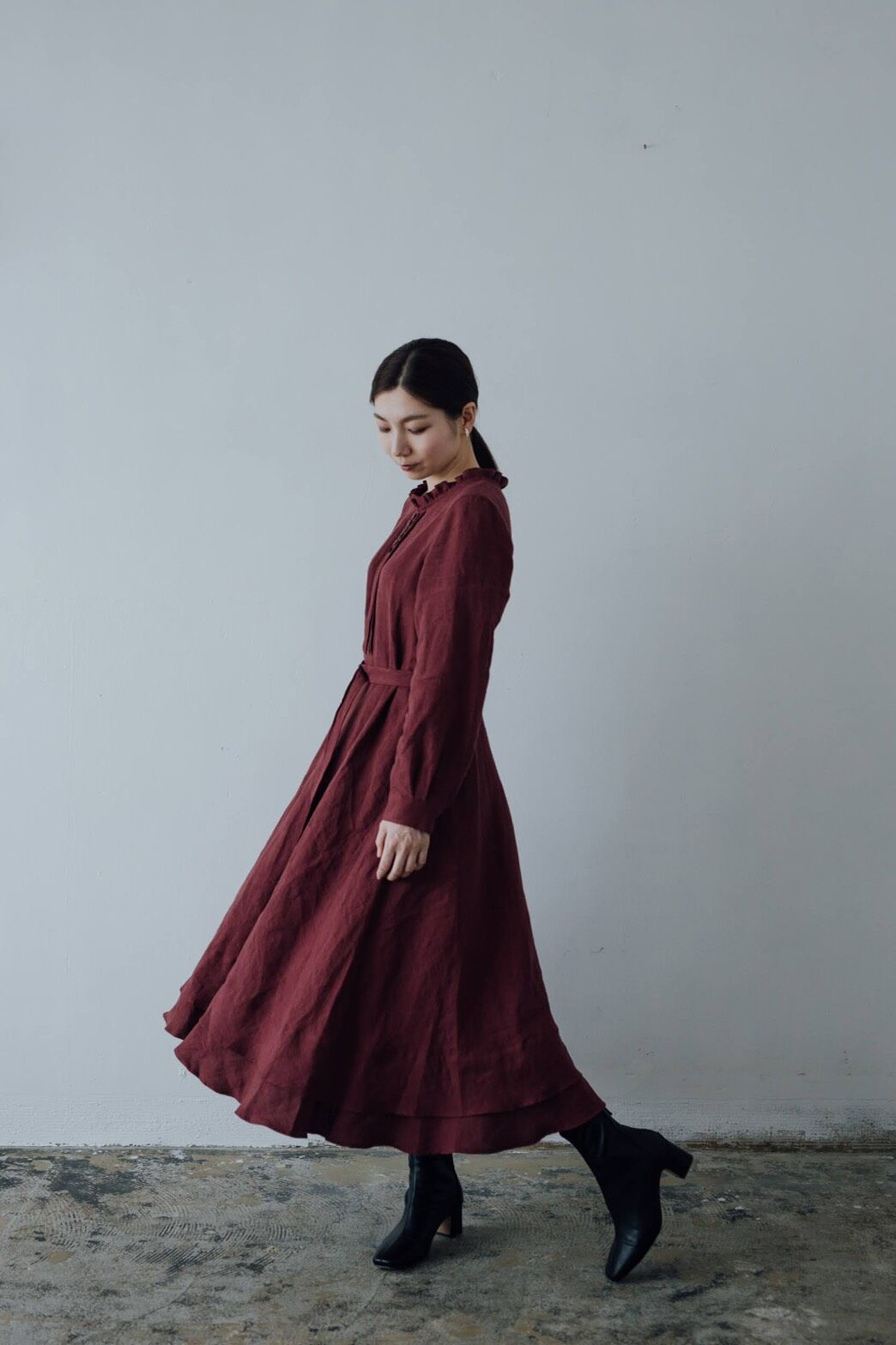 【 Ruimeme 】frill collar dress