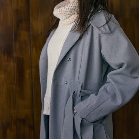 【 jesh 予約】 Pleats pocket Coat Dress / Gray -2026年9月～11月発送予定-