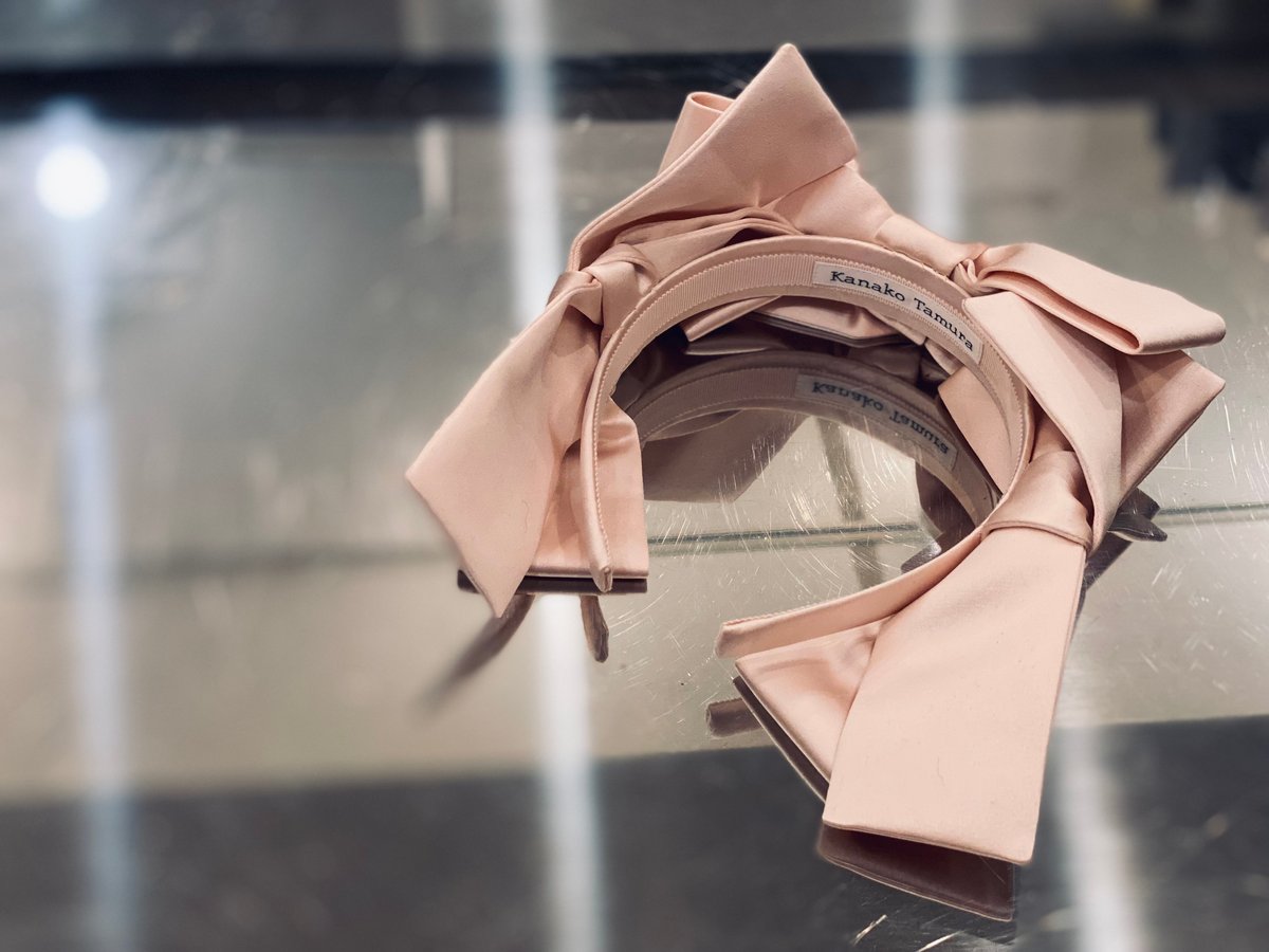 Kanako Tamura 予約 】Satin Ribbon Headband (ヘッドド