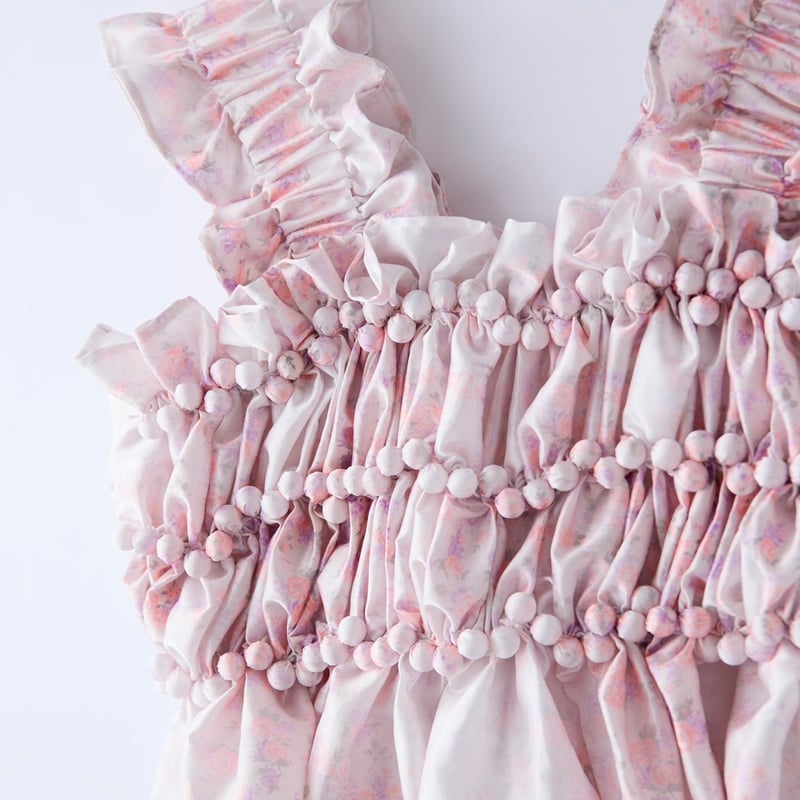 n【新品未開封】Alison frill tops pink natsumi osawa 予約 】shibori frill bustier (ビスチェ