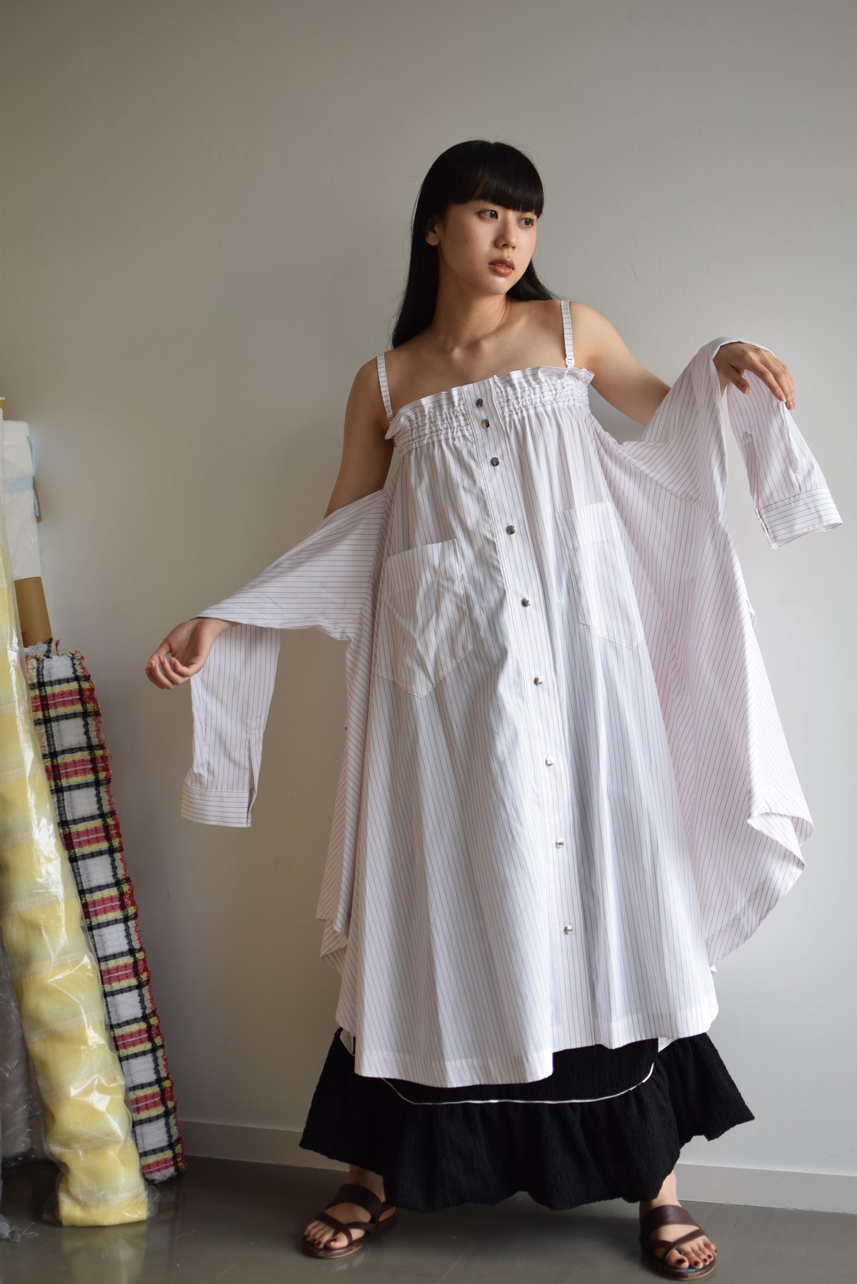 HOUGA 】club skirt dress (ロングスカート兼ドレス) | 木宮商店 HOUGA 】club skirt dress (ロングスカート兼ドレス) | 木宮商店