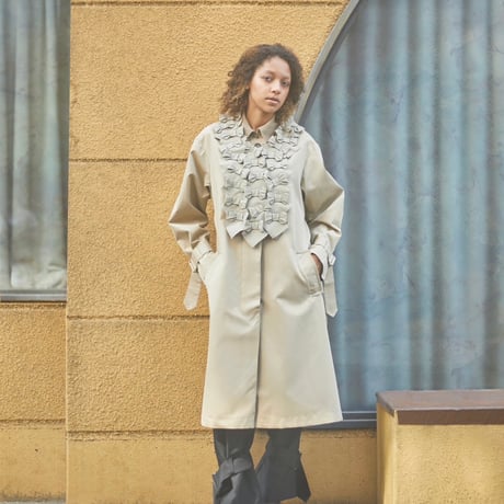 【 CHIHARUEGAMI 予約 】RIBBON COAT (コート)  -2026年8月発送予定-