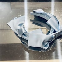 【 Kanako Tamura 】 Satin Ribbon Headband (ヘッドドレス：Light blue)