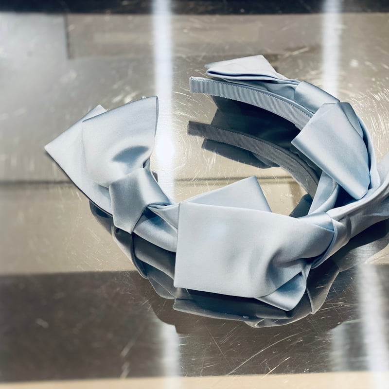 Kanako Tamura 予約 】Satin Ribbon Headband (ヘッドド