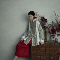 【 kwotias 】 cut jacquard shirt (シャツ)