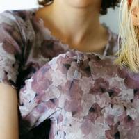 【 ritsu 】Snapdragon Floral Print Fitted T-shirt