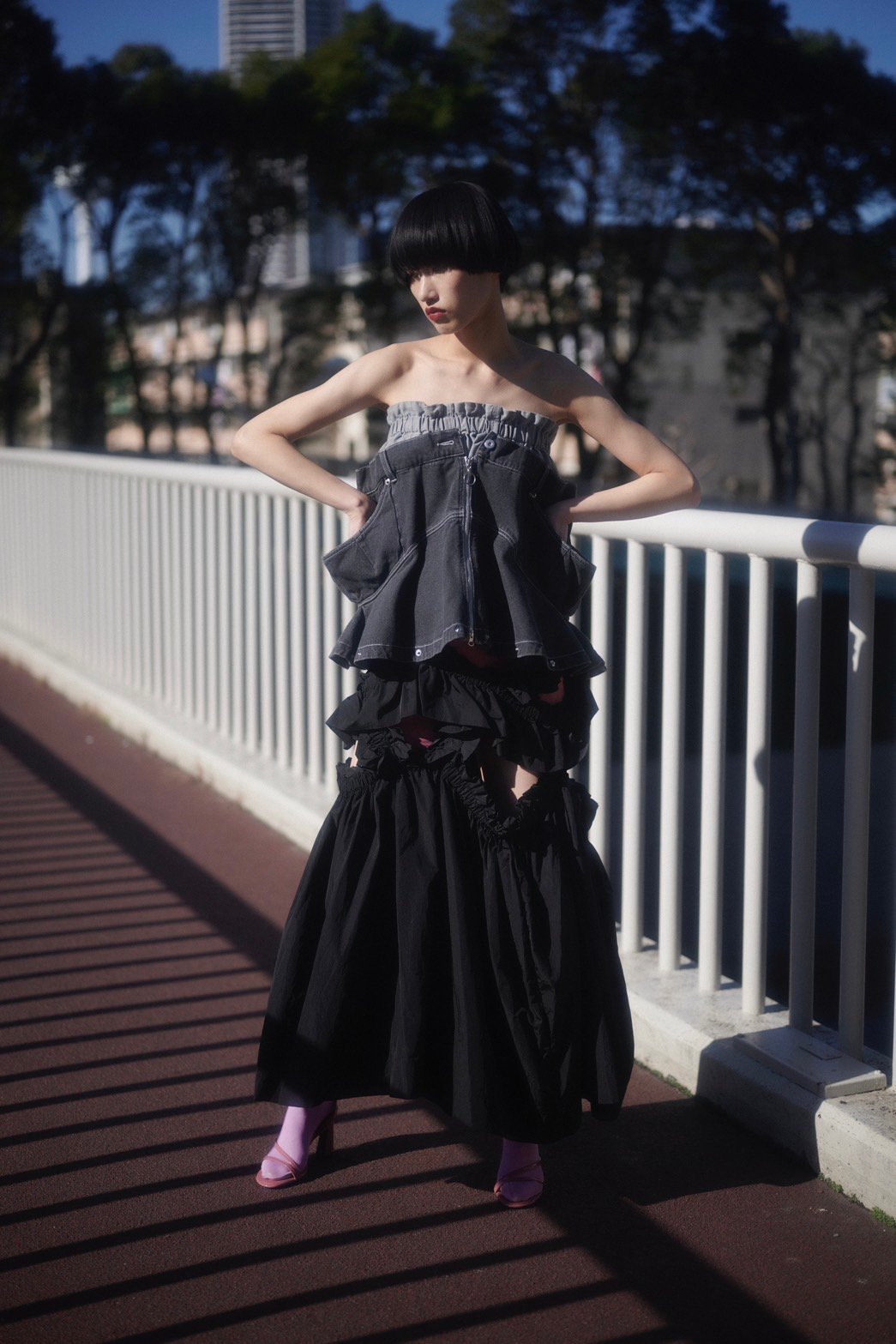 HOUGA 】jean skirt tops (スカート兼トップス) | 木宮商店 -蔵前-