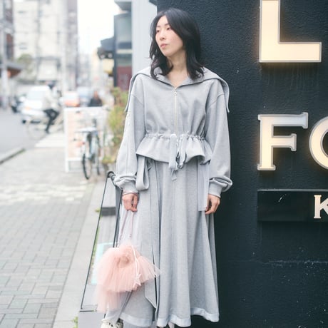 【 MIKI IMAMURA 予約】SWEAT RIBBON SKIRT (スカート) -2026年10月発送予定-