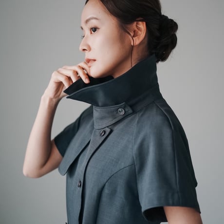 【 Ruimeme 予約 】Trench flare dress (ワンピース) -2026年3月～5月発送予定-